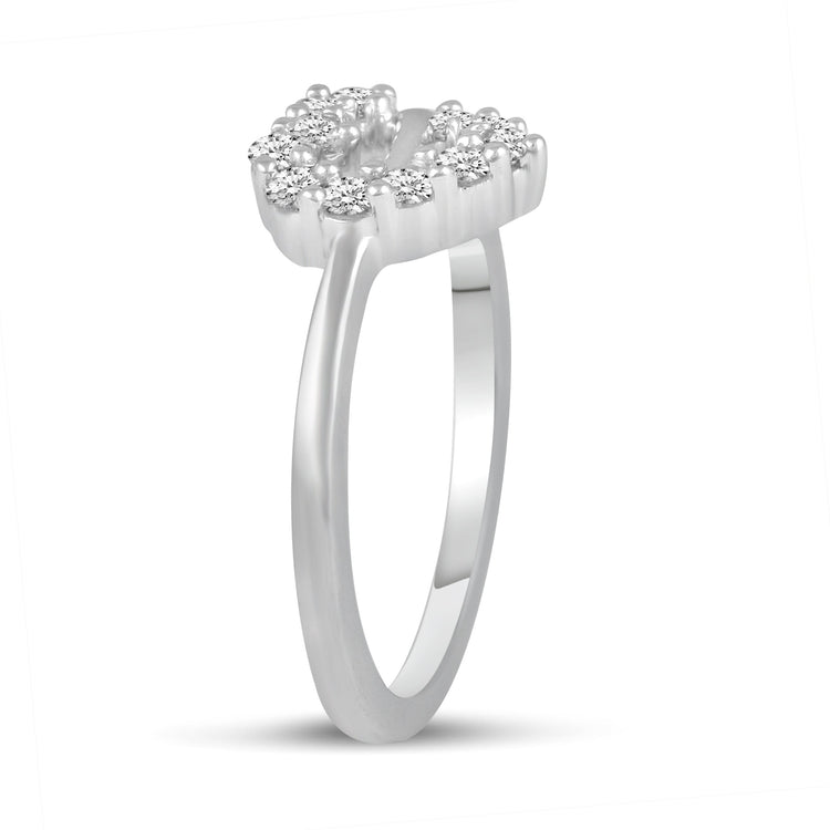 Open Heart Love Ring in 925 Sterling Silver - Prime and Pure