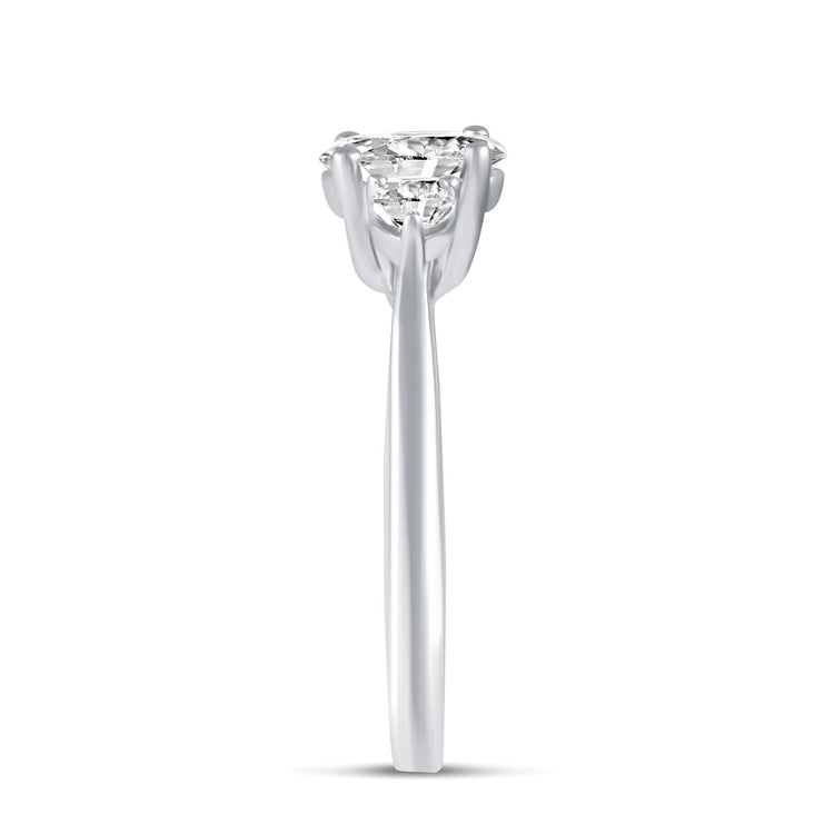 3-Stone Three Stone Oval Cut Ring in 925 Sterling Silver - Prime and Pure
