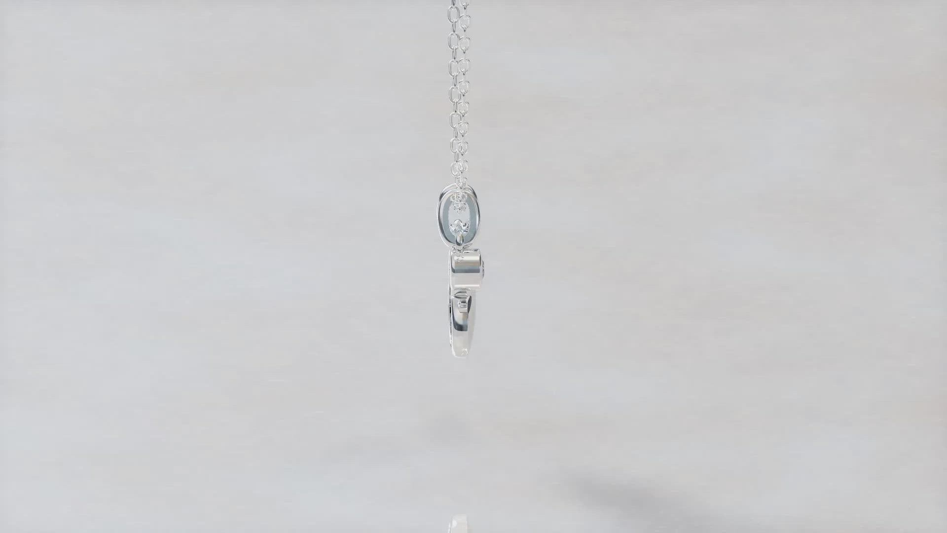 Natural Diamond Puff Floating Heart Pendant Necklace silver jewelry fifthandfine affordable wholesale