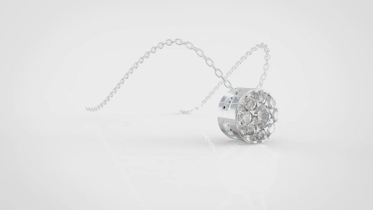 Solitaire diamond necklace pendant affordable cheap silver fine jewelry gift