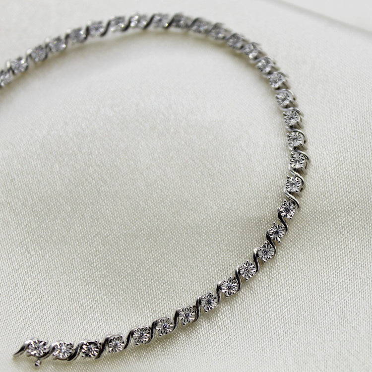 1/3ct tw Diamond Tennis Bracelet in Sterling Silver - Fifth and Fine