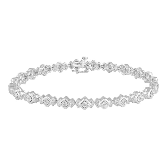 1.0 CT TW Diamond Tennis Bracelet in Sterling Silver by Fifth and Fine