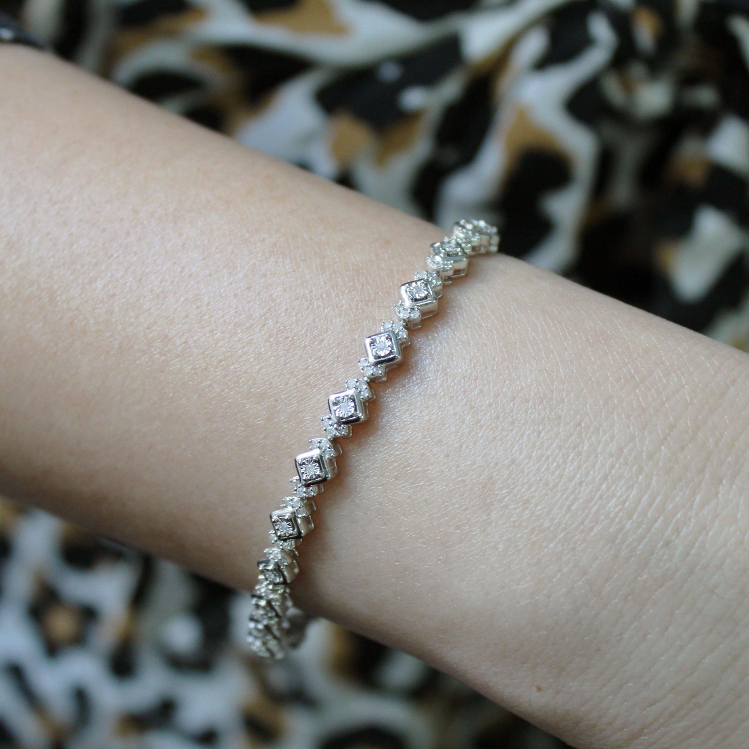 1.0 CT TW Diamond Tennis Bracelet in Sterling Silver by Fifth and Fine