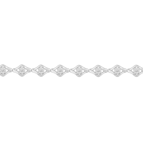 1/5 CT TW Diamond Tennis Bracelet in Sterling Silver
