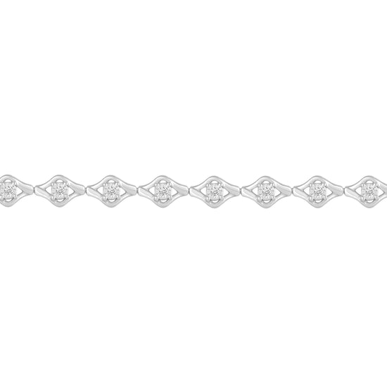 Fifth and Fine 1/5 CT TW Diamond Tennis Bracelet in Sterling Silver