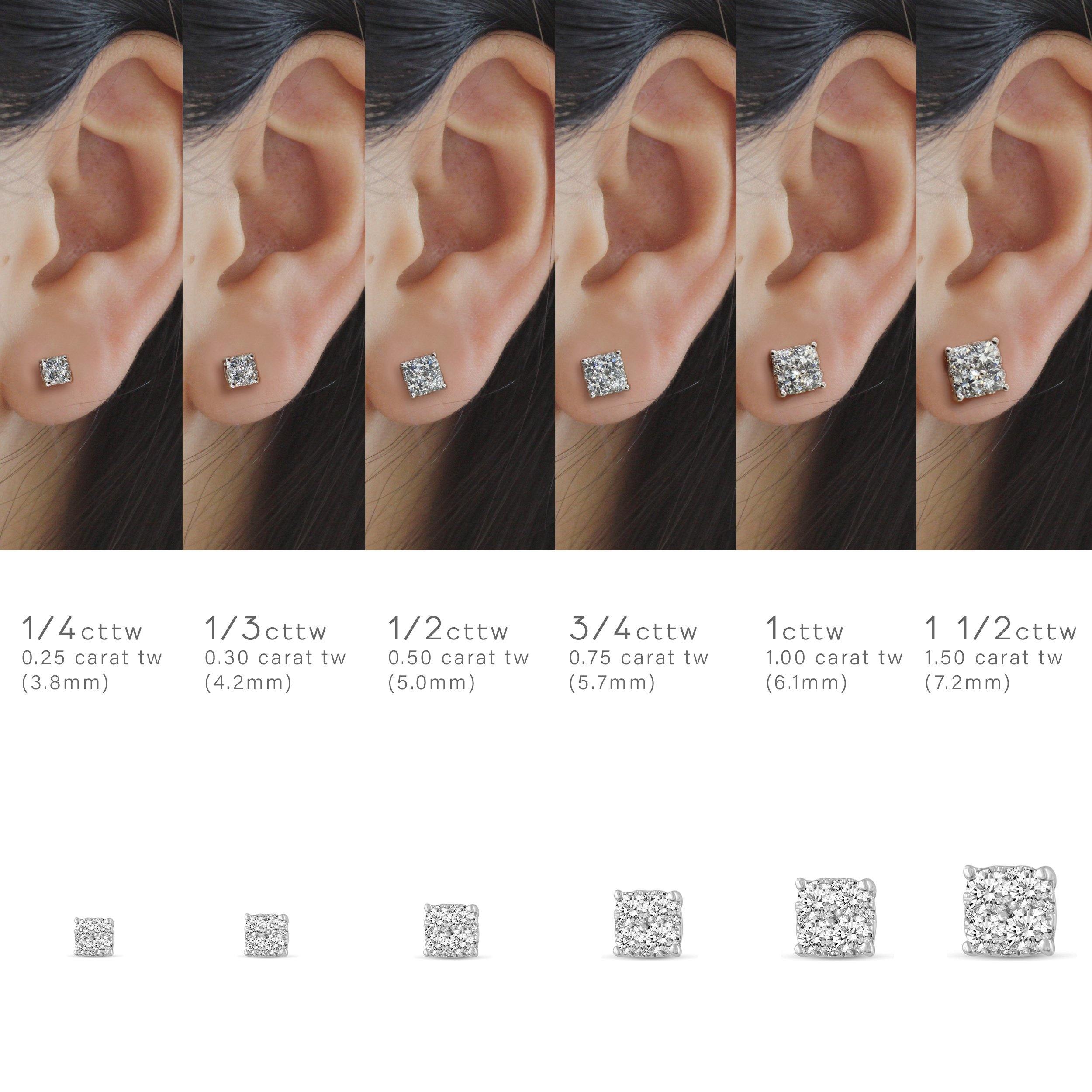 Stella Diamond Earrings - 1.00 carat Lab Grown Diamond Studs 18ct Whit –  Aristides Fine Jewels