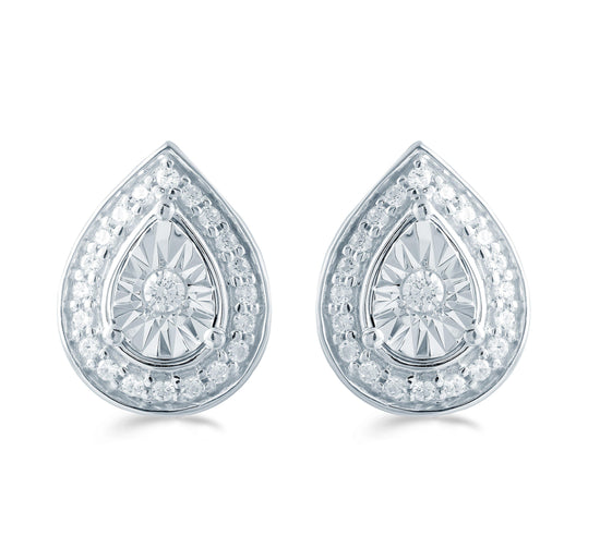 1/4 - 1 Cttw Diamond Round Grand Cluster Stud Earrings – Fifth and Fine