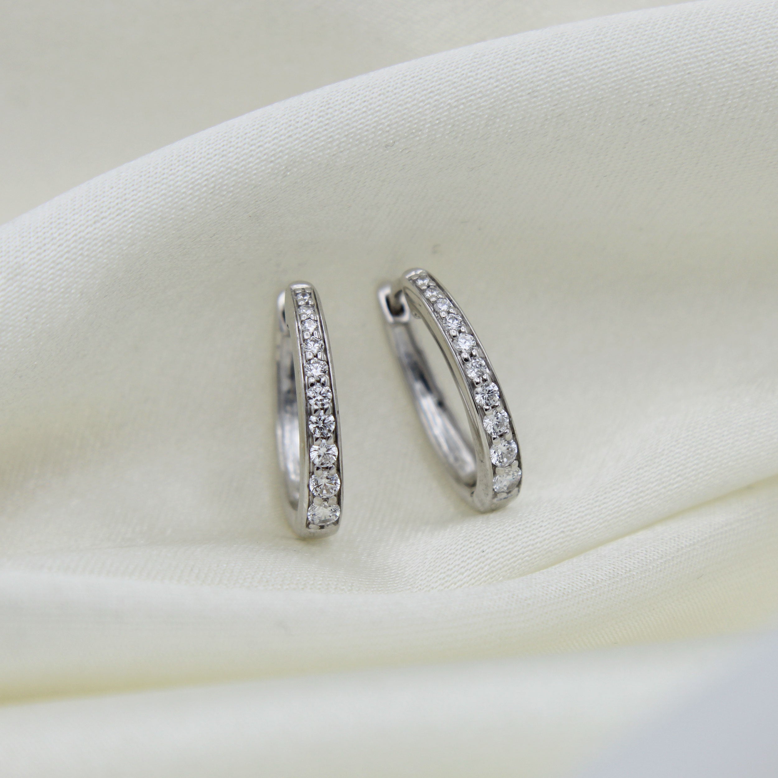 Channel deals diamond earrings