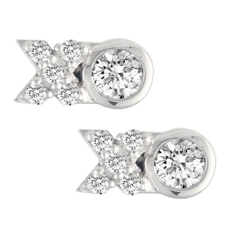Haus Of Brilliance .925 Sterling Silver 1/2 Cttw Lab Grown Brilliant Round  Cut Diamond Floral Cluster Stud Earrings (G-H Color, VS2-SI1 Clarity)  70-6086WLD - Ladies Jewelry, Floral Stud Earrings - Jomashop