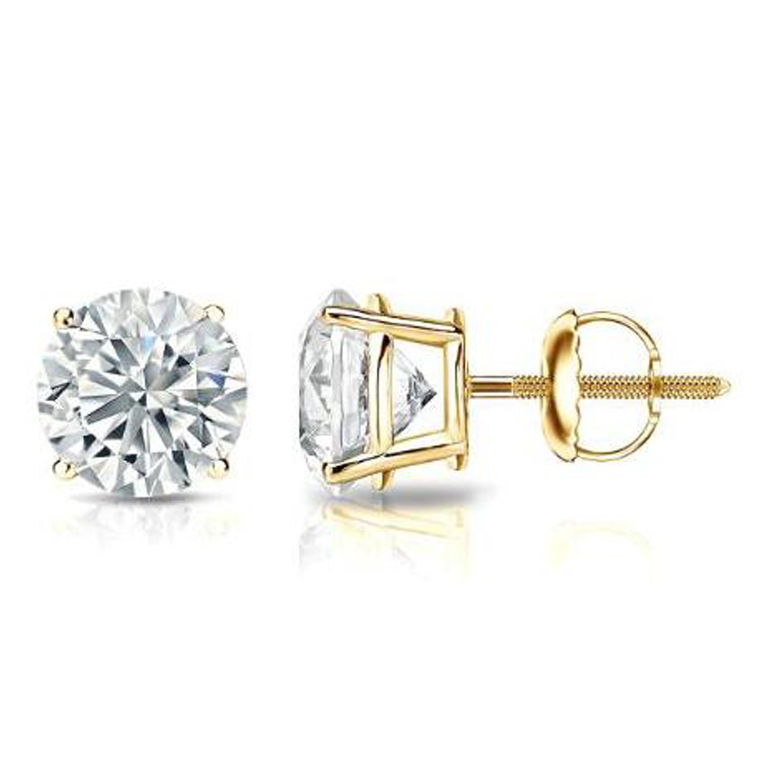 I.G.L Certified 1/2 Cttw Diamond Stud Earrings set in 14K White Gold fine jewelry certified diamond