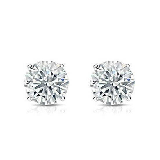 I.G.L Certified 1/2 Cttw Diamond Stud Earrings set in 14K White Gold fine jewelry certified diamond