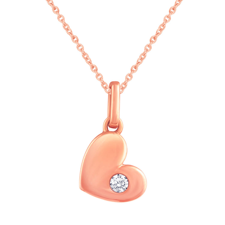 Floating Heart and Clover Layered 1/10 Cttw Natural Diamond Pendant Necklace set in 925 Sterling Silver fine jewelry birthday holiday valentine gift under$50 cheap affodable