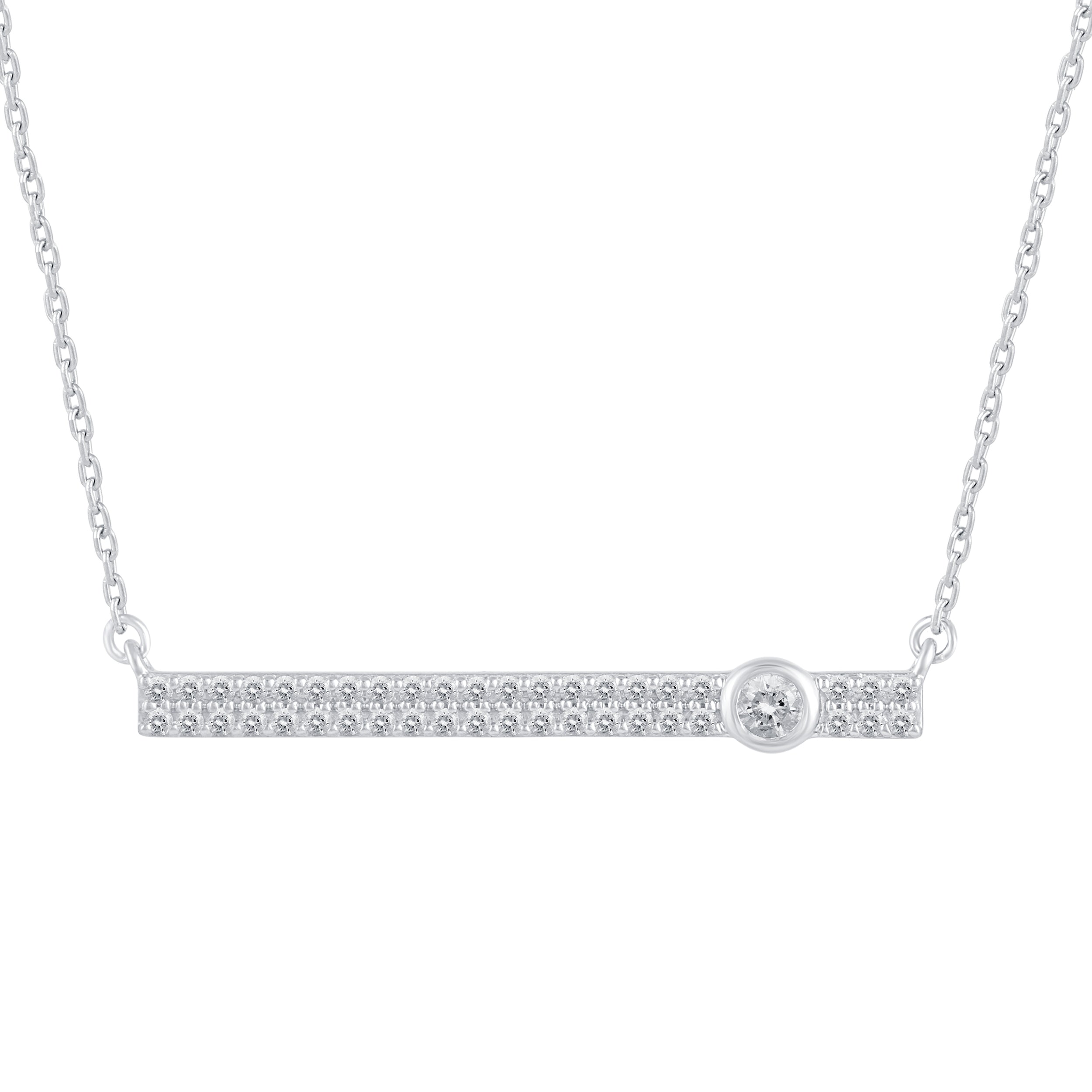 ASHI Scatter Zig-Zag Vertical Bar Baguette Diamond Fashion Pendant  621B3HDFHPDWG - Hayden Jewelers