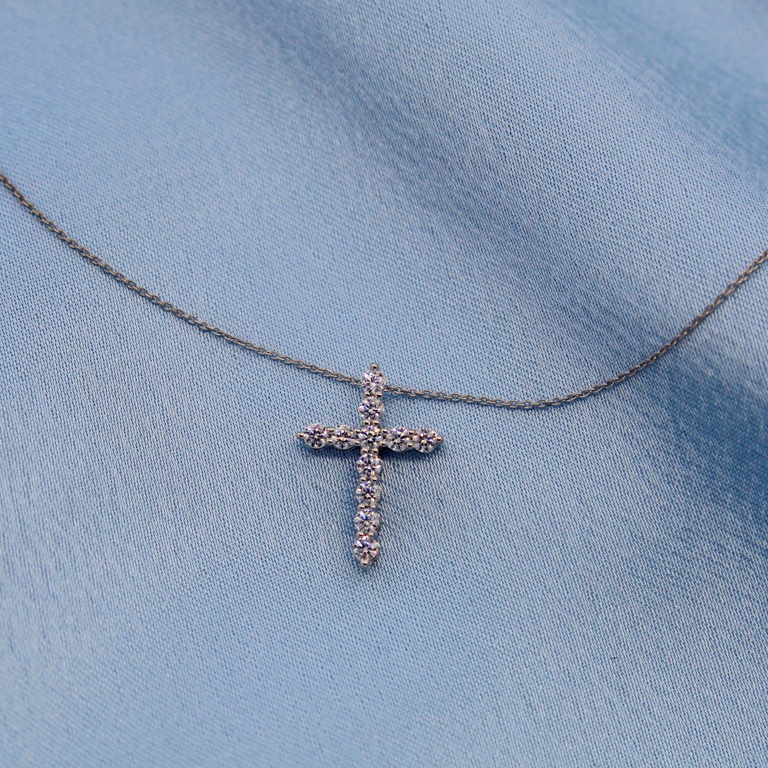 cross diamond natural pendant necklace jewelry affordable gift birthday 