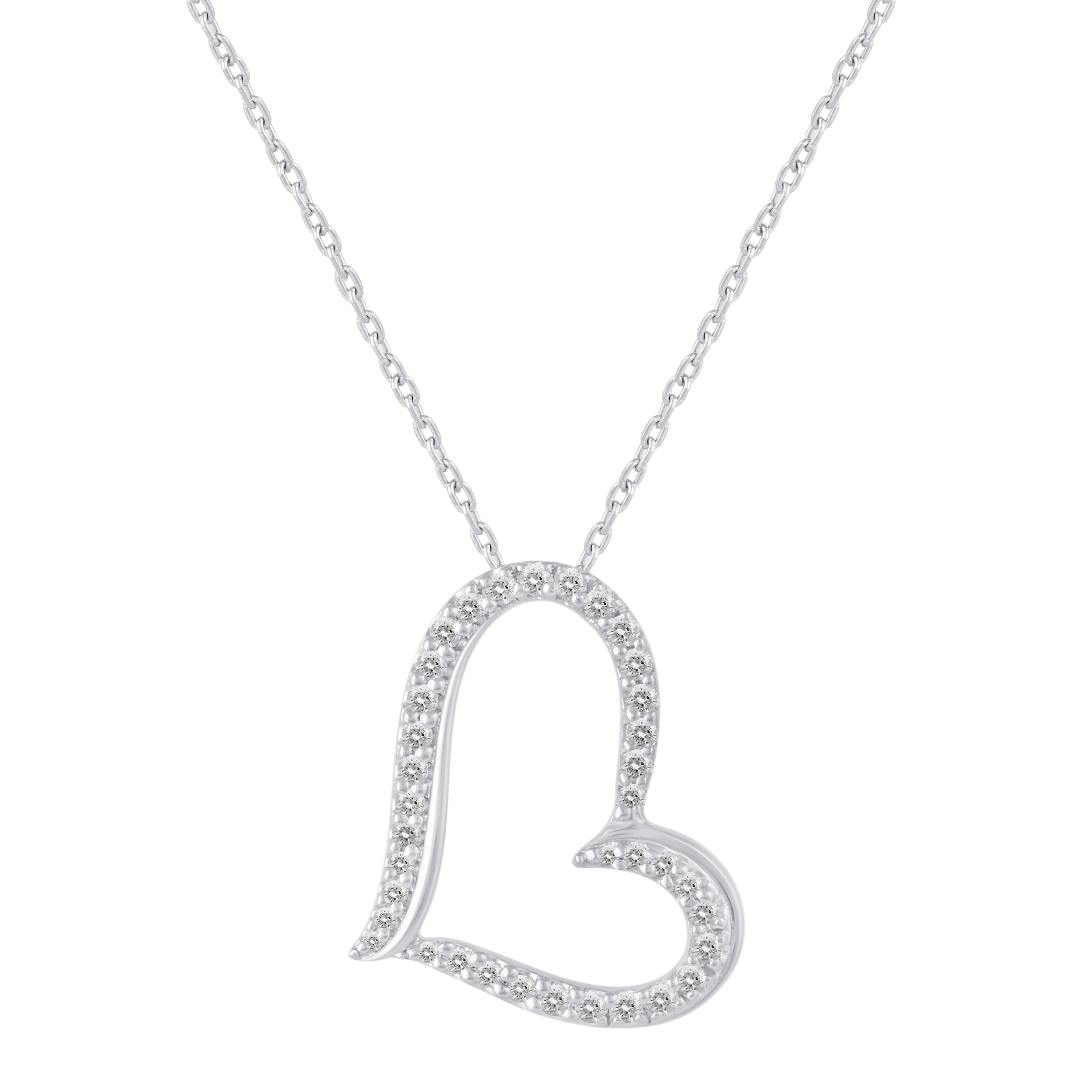 Magnetic Four Leaf Clover Mini Heart Necklace – Gemnations