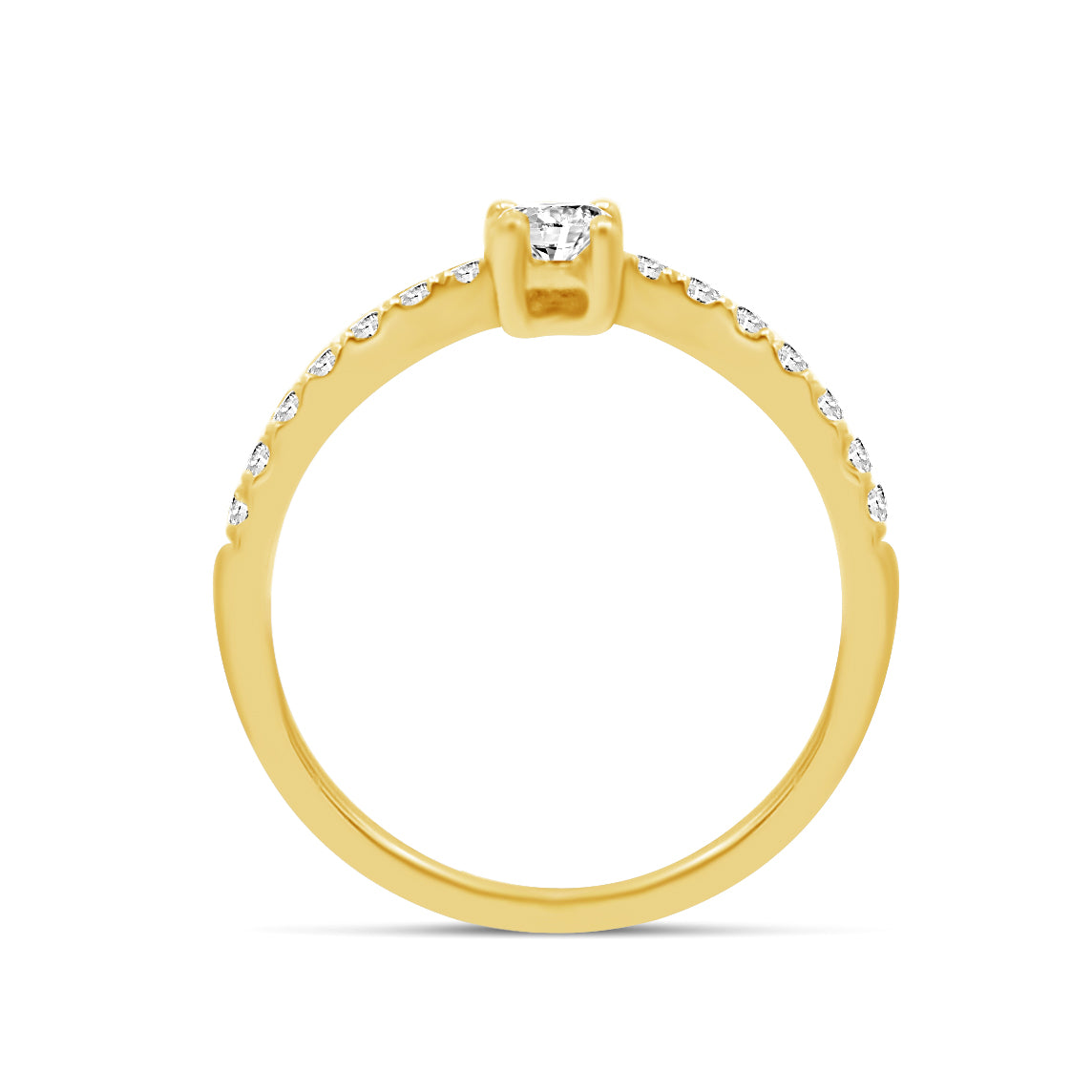 1/2 Cttw Diamond Ring in 14K Yellow Gold