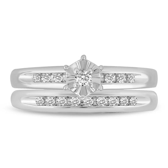 1/3CT TW Diamond Trio Bridal Set in 10KT White Gold - Fifth and Fine