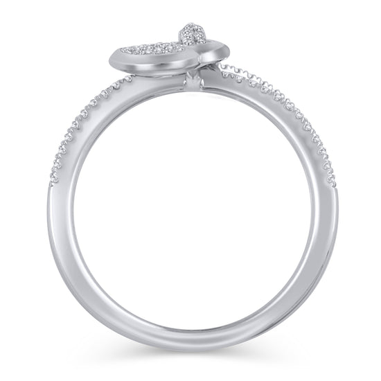 3/8 Cttw Diamond Heart Ring in 14K White Gold