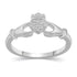 1/10 CT TW Diamond Claddagh Ring in Sterling Silver - Fifth and Fine