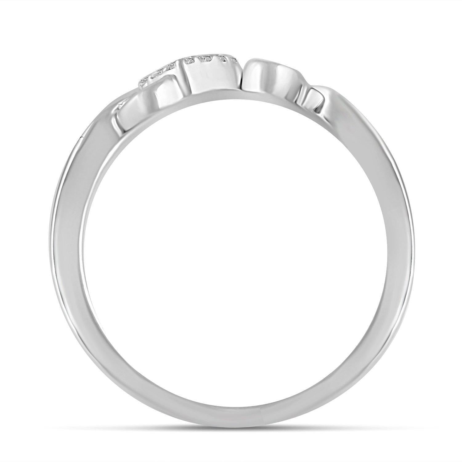 1/10 CTW Diamond Love Ring in Sterling Silver - Fifth and Fine