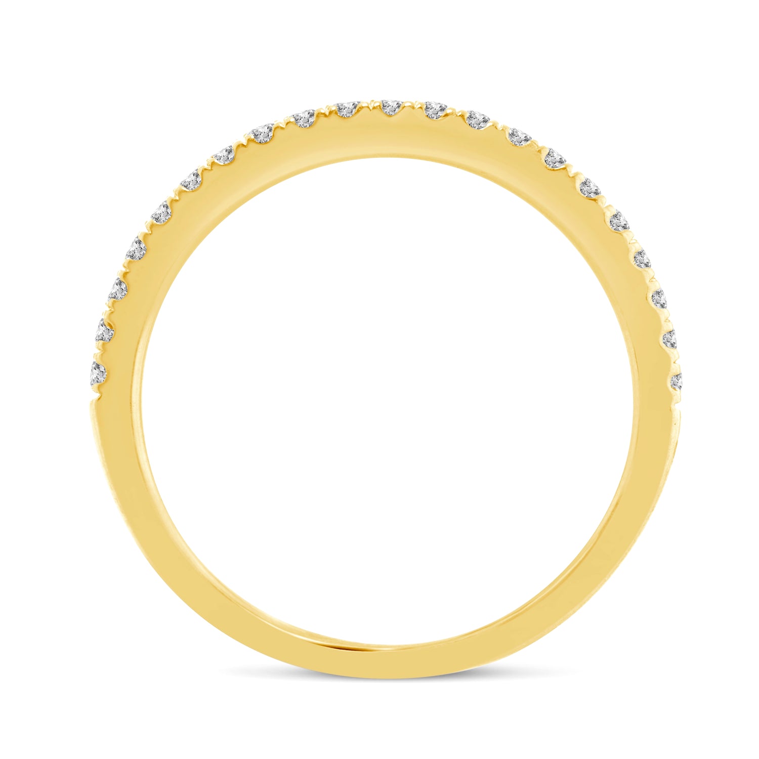 14K White/Yellow/Rose Gold 1/4 Cttw  (I1-I2 Clarity) Diamond Half Eternity Ring Band wedding bridal anniversary 