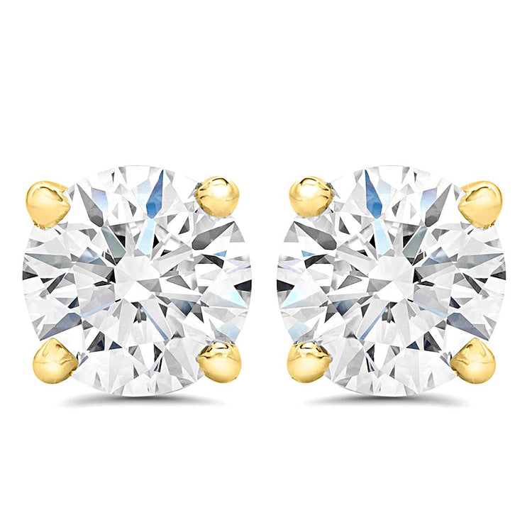 AGS Certified (I1-I2) 1/5ct TW to 2.00ct TW Diamond Earrings-14KGold-ScrewBack fine jewelry holiday birthday valentine day gift