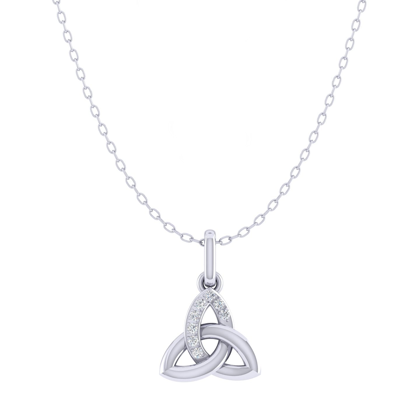 Celtic knot diamond on sale necklace