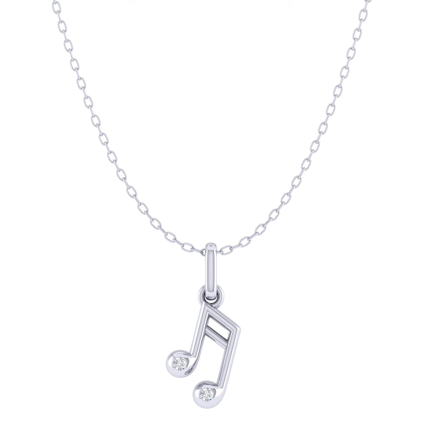 Music Note Necklace with colorful beads representing 7 Chakra – Sutra Wear